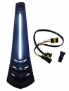 Kaskade/Frontschild mit LED-Leiste - GASOLINA - Vespa Primavera/Sprint 50-150 ccm (ab Bj. 2013) - schwarz-matt
